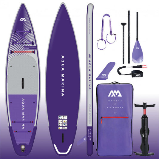 CORAL TOURING Adventure Stand Up Paddle Board - 11'6" / 350cm - Night Fade Purple